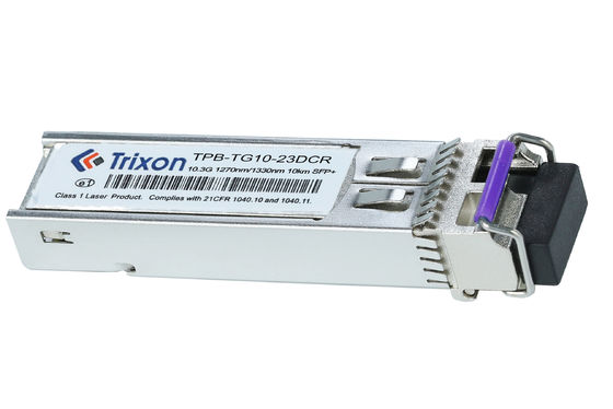 kopen TPB-TG10-23DCR 10G 10km TX1270nm,RX1310nm BIDI LC Connector SFP+ Transceiver Module MSA SFF-8472-compliant online vervaardiging