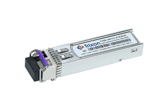 2.5G BIDI Bi-directionele 10km SMF Fiber Type SFP Transceiver Module Temperatuurbereik -20C- 85C Verleng TSB-4810-43DER 1490nm/1310nm