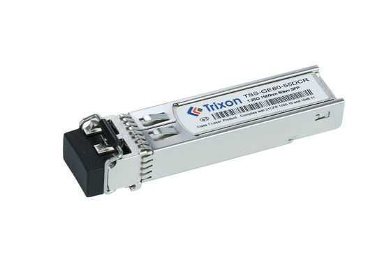 TSS-GE80-55DCR 1.25G 80km1550nm LC Single mode Ethernet Transceiver voor netwerktoepassingen